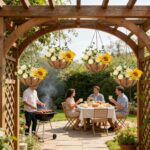 hehimhis 4 Pack 12 Inch Hanging Planters for Outdoor Plants,Black Metal Hanging ... - Image 3