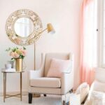 Chende Gold Mirrors for Decor, 32'' Round Wall Mirror with Beveled Glass Frame, ... - Image 6