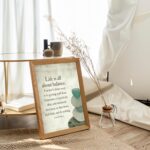 AMERICAN LUXURY GIFTS Life is All About Balance - Motivational, Modern Zen Typog... - Image 8