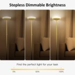 BoostArea Torchiere Floor Lamp, 24W Super Bright LED Standing Lamp, 3000K Steple... - Image 4