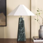 SAFAVIEH Lighting Collection Rylan Green Marble 25-inch Table Lamp for Bedroom, ... - Image 3