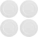Mikasa Trellis 16-Piece Bone China Dinnerware Set, White, Includes Dinner Plates... - Image 3