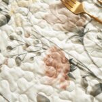 DaDalogy Enchanted Meadow Placemats - Set of 4, Floral Elegance in Beige, Rose, ... - Image 5