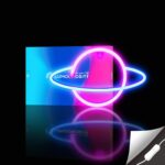 Lumoonosity Planet Neon Sign - USB Powered Saturn LED Light with On/Off Switch, ... - Image 4