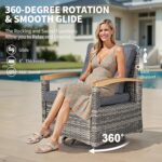 MEISSALIVVE 7 Pieces Patio Furniture Sets,PE Wicker Outdoor Conversation Sets wi... - Image 4