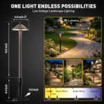 GOLDEN STAR Low Voltage Landscape Lights - 2PK Full Aluminum Path Lights, 10W 25... - Image 3