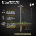 GOLDEN STAR Low Voltage Landscape Lights - 2PK Full Aluminum Path Lights, 10W 25... - Image 5