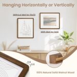 Fun Memories 16x20 Picture Frame - Solid Walnut Wood Poster Frame, Handcrafted R... - Image 3