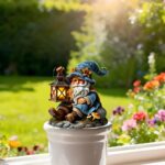 Dwarf Acrylic Potted Plant Stake, Decorative Ornament for Indoor/Outdoor Flower ... - Image 5