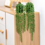 Fake Hanging Plants, 2pcs Artificial Hanging Plants in pots, Fake Plants Artific... - Image 6