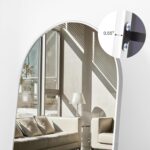 Floor Length Mirror, 76"x34" Arch Full Length Mirror Hanging or Leaning, Body Mi... - Image 5