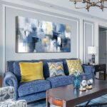 Framed Canvas Wall Art - Abstract Ink Paintings for Living Room & Bedroom - Larg... - Image 3