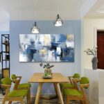 Framed Canvas Wall Art - Abstract Ink Paintings for Living Room & Bedroom - Larg... - Image 5
