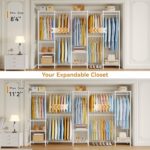 M2 Heavy Duty Clothes Rack, Expandable Large Clothing Rack from 8'4"-11'2", Clos... - Image 3