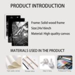 3PCS Black and White Fashion Canvas Wall Art Luxury Female picture wall decor Ch... - Image 3