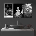 3PCS Black and White Fashion Canvas Wall Art Luxury Female picture wall decor Ch... - Image 5