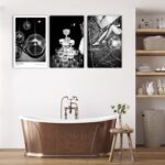 3PCS Black and White Fashion Canvas Wall Art Luxury Female picture wall decor Ch... - Image 6