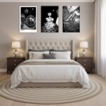 3PCS Black and White Fashion Canvas Wall Art Luxury Female picture wall decor Ch... - Image 7