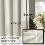 Treatmentex Natural Beige Pinch Pleated Blackout Curtains for Living Room, 95% L... - Image 6