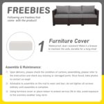 Valita Patio Furniture 3-seat Sofa Brown Wicker Outdoor Furniture Outdoor Couch ... - Image 6