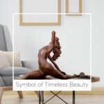 Bronze Nude Woman Sculpture – 8.67" Handcrafted Elegant Female Figurine with Flo... - Image 6