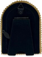 Isaac Jacobs 2x3 Antique Gold Double Bead Arch Photo Frame with Black Fabric Eas... - Image 4