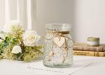 YJ Fake Flowers with Vase, Silk Roses Artificial Flowers in Vase, Faux Flower Pl... - Image 5