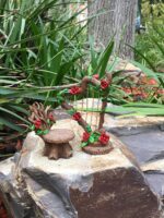 GlitZGlam Miniature Rose Harp and Chair Set for The Fairy Garden - Miniature Gar... - Image 6