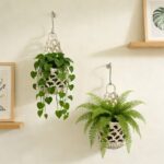 Macrame Plant Hanger Set of 2, Boho Wall Hanging Planter for Up to 6 Inch Pots -... - Image 3