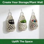 Macrame Plant Hanger Set of 2, Boho Wall Hanging Planter for Up to 6 Inch Pots -... - Image 5