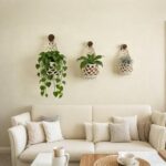 Macrame Plant Hanger Set of 2, Boho Wall Hanging Planter for Up to 6 Inch Pots -... - Image 7