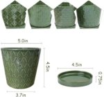 EFISPSS Flower Planter –5 inch Ceramic Plant Pots with Drainage Hole and Ceramic... - Image 3