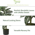 Nearly Natural 3ft Zebra Silk Plant - Image 3