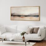 MUDECOR Extra Large Framed Canvas Print Wall Art Abstract Mountain Hues Modern M... - Image 3