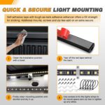 GOOACC RGB Truck Bed Light Strip 2PCS 60" 180 LEDs Neon Accent Lighting with RF ... - Image 6