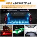 GOOACC RGB Truck Bed Light Strip 2PCS 60" 180 LEDs Neon Accent Lighting with RF ... - Image 8