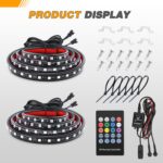 GOOACC RGB Truck Bed Light Strip 2PCS 60" 180 LEDs Neon Accent Lighting with RF ... - Image 10