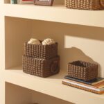LA JOLIE MUSE Woven Storage Baskets, Recycled Paper Rope Bin Organizer Divider f... - Image 3