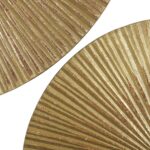 CosmoLiving by Cosmopolitan Wooden Plate Home Wall Decor Carved Radial Wall Scul... - Image 3