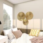 CosmoLiving by Cosmopolitan Wooden Plate Home Wall Decor Carved Radial Wall Scul... - Image 8
