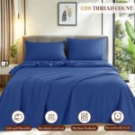 1200 Thread Count Cotton Sheets, 100% Egyptian Cotton Sheet for Queen Size Bed,V... - Image 4