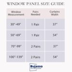 Bujasso Beige 80% Blackout Curtains with Sheer Overlay Mix and Match Double Laye... - Image 3