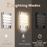 Leadleds Motion Sensor Wall Light Battery Operated, 2-Pack LED Wall Sconces Luxu... - Image 4
