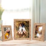 iRahmen 8x10 Picture Frame Set of 4, High Definition Real Glass Rustic Brown Fra... - Image 5