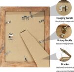 iRahmen 8x10 Picture Frame Set of 4, High Definition Real Glass Rustic Brown Fra... - Image 7