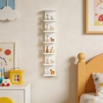 YEXEXINM 7 Tier Wall Shelf Unit White Lack Wall Shelf Narrow Smooth Laminate Fin... - Image 6