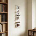 YEXEXINM 7 Tier Wall Shelf Unit White Lack Wall Shelf Narrow Smooth Laminate Fin... - Image 7