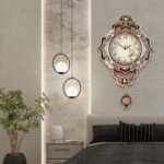 Aero Snail Retro Wall Clock with Pendulum, European Victoria Mid Century Style, ... - Image 3