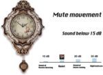 Aero Snail Retro Wall Clock with Pendulum, European Victoria Mid Century Style, ... - Image 8