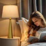 Oneach 25.75" Modern Table Lamp Set of 2, Bedside Lamps with USB Ports, Brass Go... - Image 3
